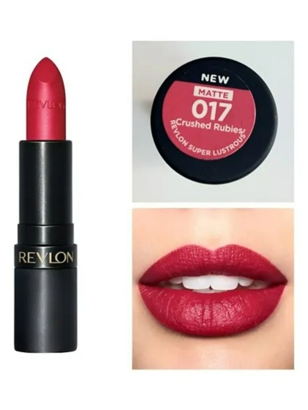 Revlon Super Lustrous The Luscious Mattes Lipstick 017 Crushed Rubies Classic Re